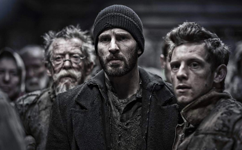 A still from the Snowpiercer movie, which is being adapted sans Chris Evans.